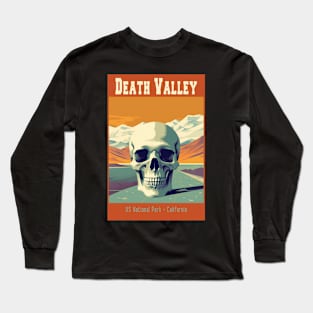 Death Valley National Park Vintage Travel  Poster Long Sleeve T-Shirt